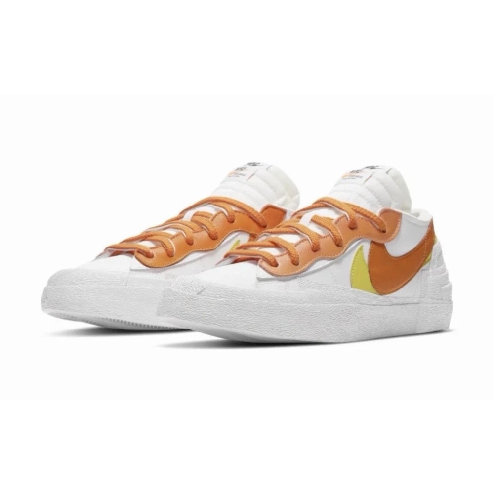 Nike Blazer Low x Sacai Mens Size 8‎ Magma Orange DD1877-100 Shoes - Picture 2 of 6